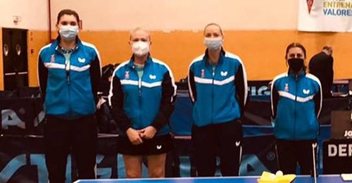 Extraordinario debut del Hujase Jaén en Superdivisión femenina de tenis de mesa