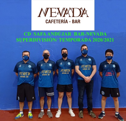 El SAFA Andújar Bar Nevada ha sido campeón de Superdivisión Andaluza de tenis de mesa en el grupo 2