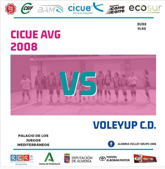 El Cigue AVG 2008 vence al Voley Up en la 1ª Andaluza de voleibol femenino