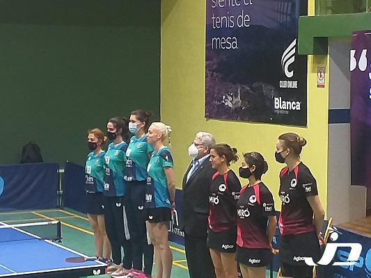 Reparto de puntos entre el Hujase Jaén y el Reus Ganxets Miró en Superdivisión de tenis de mesa femenino