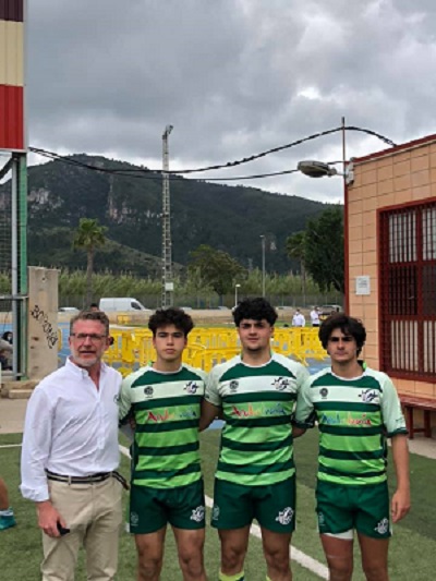 Tres integrantes del Jaén Rugby Subcampeones de España de Selecciones Territoriales Sub 18