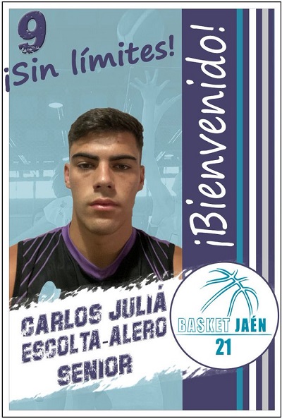 Carlos Juliá nuevo integrante para el Basket Jaén 21