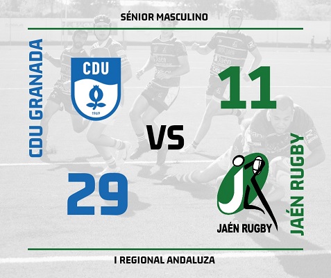 El Jaén Rugby B se vuelve de vacio ante el CDU Granada en Primera Regional Andaluza