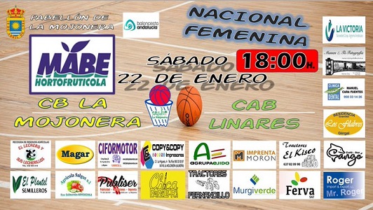Derrota del CAB Linares a domicilio ante el CB La Mojonera el sábado en Liga Nacional de baloncesto femenino