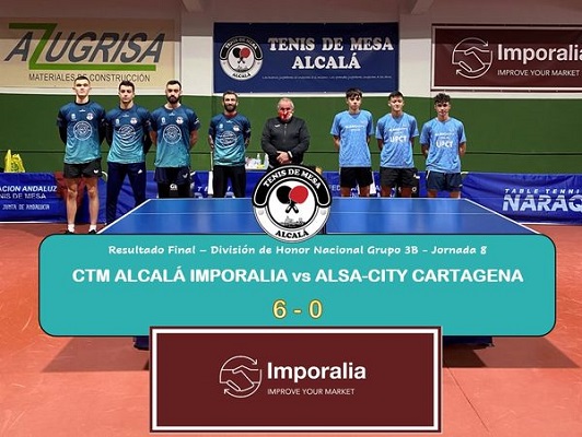 Primera victoria del CTM Alcalá ante el CDTM Cartagena en División de Honor