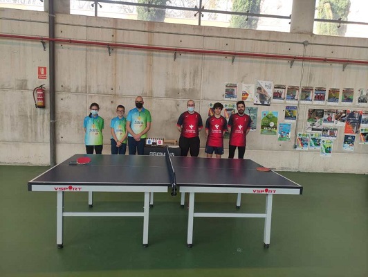 Victoria y empate de los dos equipos del Hujase Jaén en División de Honor Andaluza de tenis de mesa