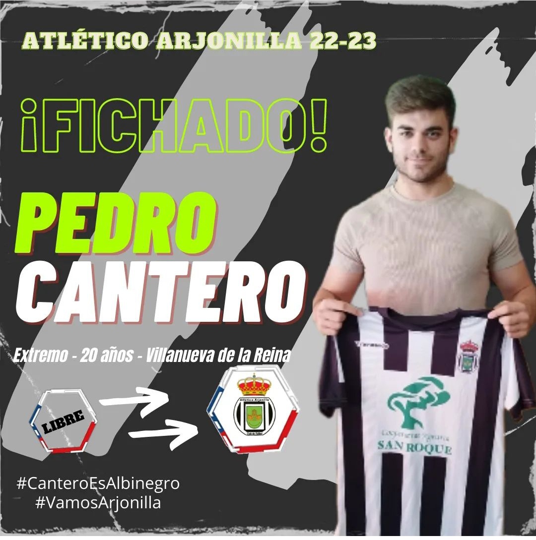 El Atl Arjonilla se hace con los servicios de Pedro Cantero