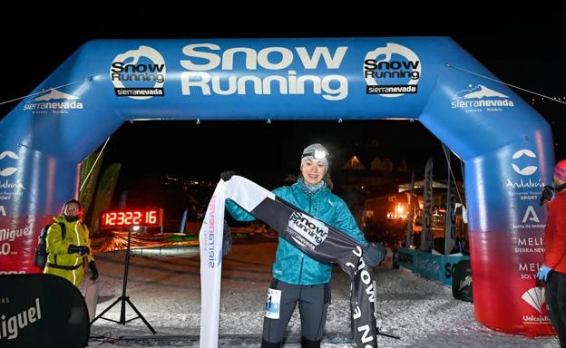 Silvia Lara ganadora por quinta vez de la Snow Running de Sierra Nevada