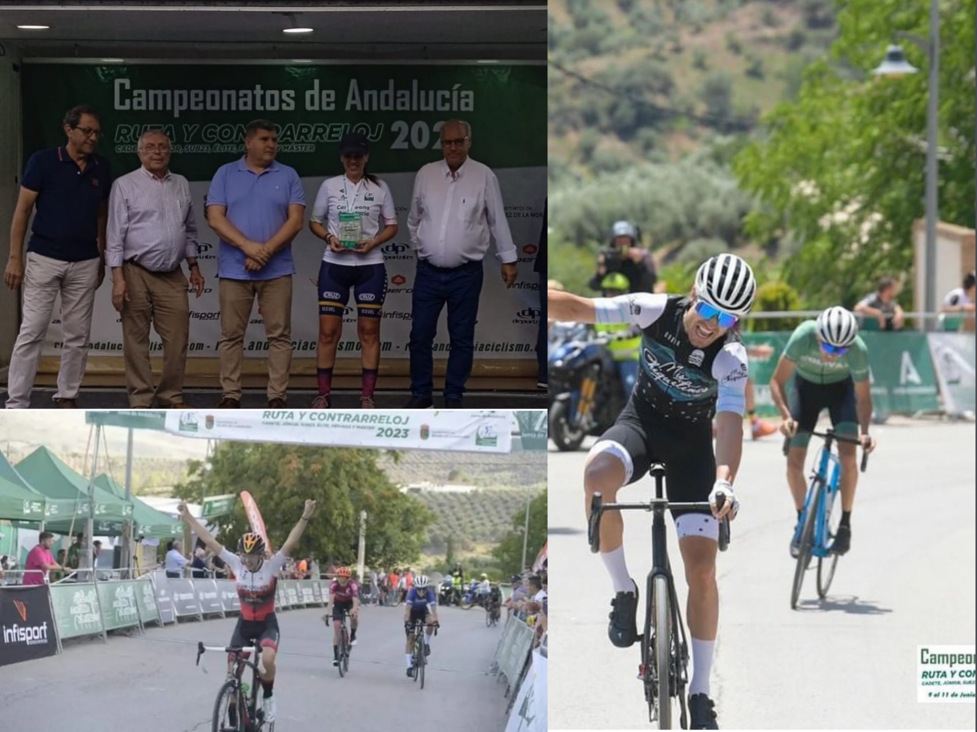 Ana María Mena, Isabel Peña, Inmaculada Medrán y Joaquín Torres son Campeones de Andalucía en ruta