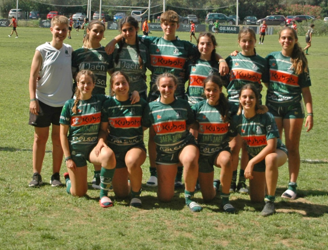 El equipo femenino M16 del Jaén Rugby, subcampeón de Andalucía en Rugby Seven