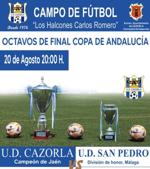 El UD Cazorla conoce su rival de Copa Andalucía en Octavos: será UD San Pedro