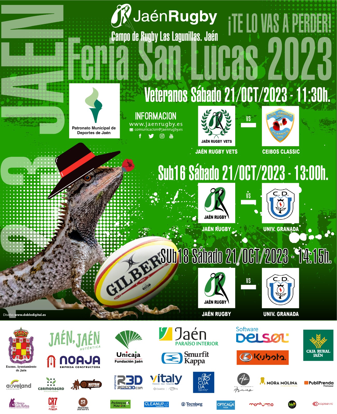 Jaén Rugby  Y Ceibos Classics lucharán por el V Torneo San Lucas de Veteranos